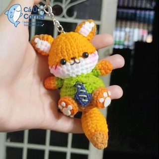 Móc khóa len cáo Nick | Made to Order – Thời gian chuẩn bị 15 ngày