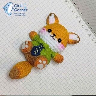 Móc khóa len cáo Nick | Made to Order – Thời gian chuẩn bị 15 ngày