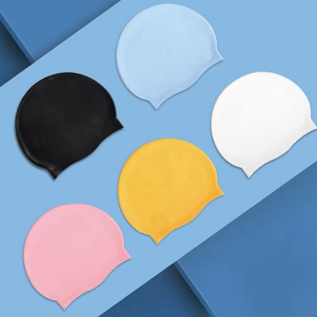 MŨ BƠI SILICONE TRƠN CHỐNG NƯỚC – MŨ BƠI NGƯỜI LỚN & TRẺ EM CO GIÃN TỐT