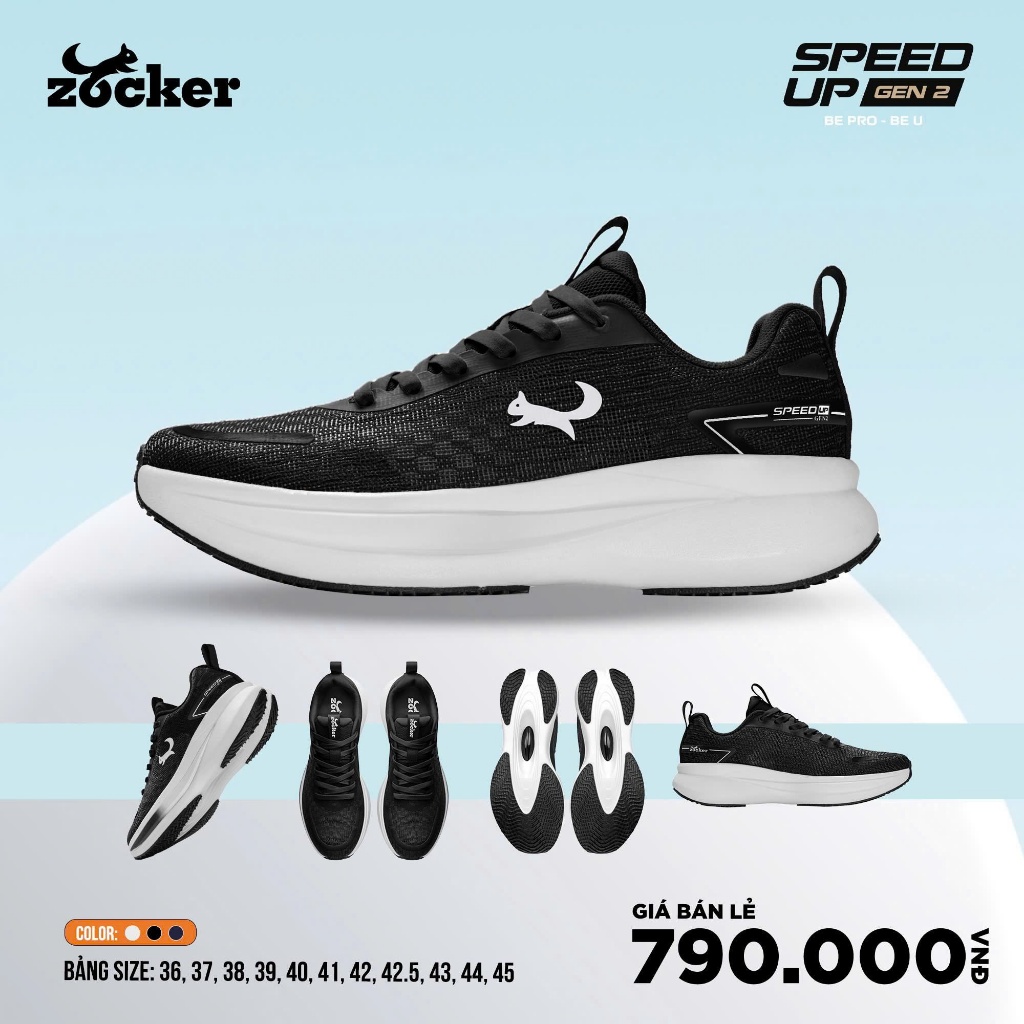 ( CHÍNH HÃNG ) GIÀY CHẠY BỘ ZOCKER SPEED UP GEN 2 – “CHẠY NHẸ NHƯ GÓT ...