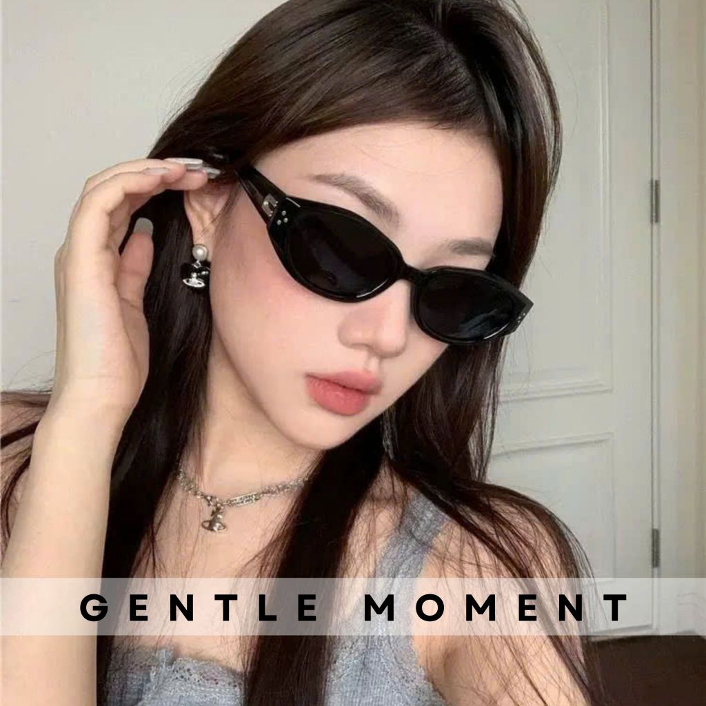 Kính râm mắt mèo GENTLE MOMENT chống tia UV thời trang nam nữ sang trọng phong cách đi chơi đi học GMT127