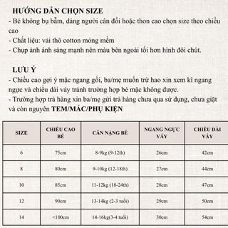 Váy kẻ sọc caro màu vàng xanh cho bé gái 9th-4 tuổi thêu thỏ cherry cổ ren sát nách đầm mùa hè D1260