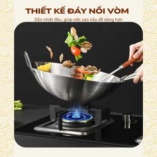 Chảo Inox Xào Sâu Lòng Cao Cấp Size 30cm Và Size 32cm – Dày Dặn, Chống Gỉ
