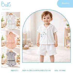 BỘ PIJAMA CỔ BẺ - BRC023-3