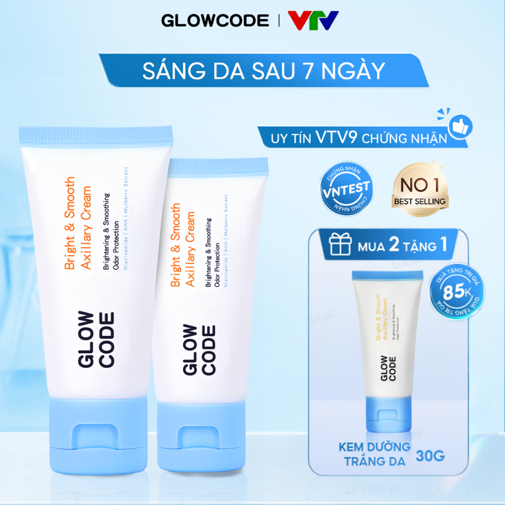 [MUA 2 TẶNG 1] Combo 2 Kem body trắng da Glowcode dưỡng trắng nách giảm ...