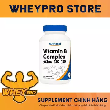 Nutricost Vitamin B Complex Bổ Sung Vitamin Nhóm B Dạng Viên Tiện Lợi