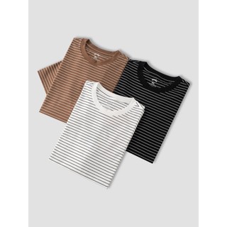 Áo phông T-Shirt nam YODY form regular họa tiết kẻ MCTS25S391