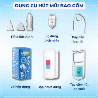 Máy hút mũi cầm tay HIKOBABY, hút sạch dịch mũi, thông mũi hiệu quả, không đau rát an toàn cho trẻ