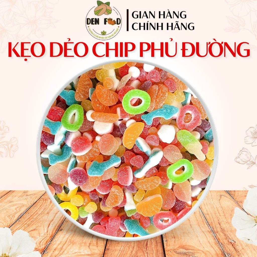 Kẹo Dẻo Chip Chip Phủ Đường Mix Nhiều Vị Thiên Chua - Ăn Vặt Denfood