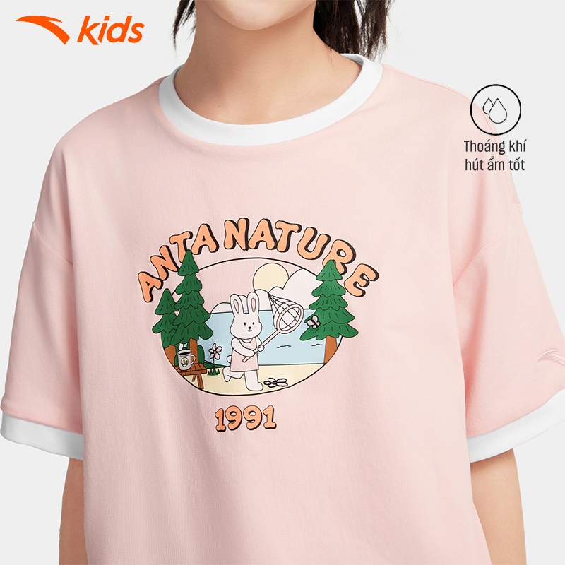 Áo Phông Ngắn Tay Thể Thao Bé gái ANTA KIDS 3625C6107 T-Shirt