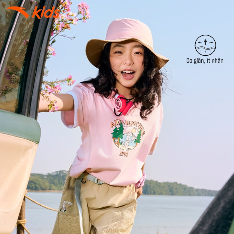 Áo Phông Ngắn Tay Thể Thao Bé gái ANTA KIDS 3625C6107 T-Shirt