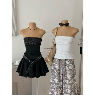 𝐏𝐡𝐢𝐞𝐧 𝐖𝐆𝐖𝐄 | (Sẵn) w8893 Áo Quây Kim Tuyến Phối Lưới Khoá Sườn