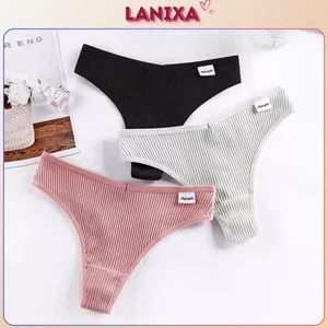 Quần lót nữ cotton gân tăm dày dặn thoáng mát thậm hút dàn hồi tốt đáy 2 lớp khử mùi LANIXA L246 -CB