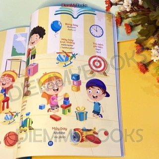 Sách- Bộ 4 Quyển Tiếng Anh Đầu Đời Cho Bé Qua Hình Ảnh Và Sơ Đồ Tư Duy Từ 3-10 Tuổi File Nghe Quét Mã QR