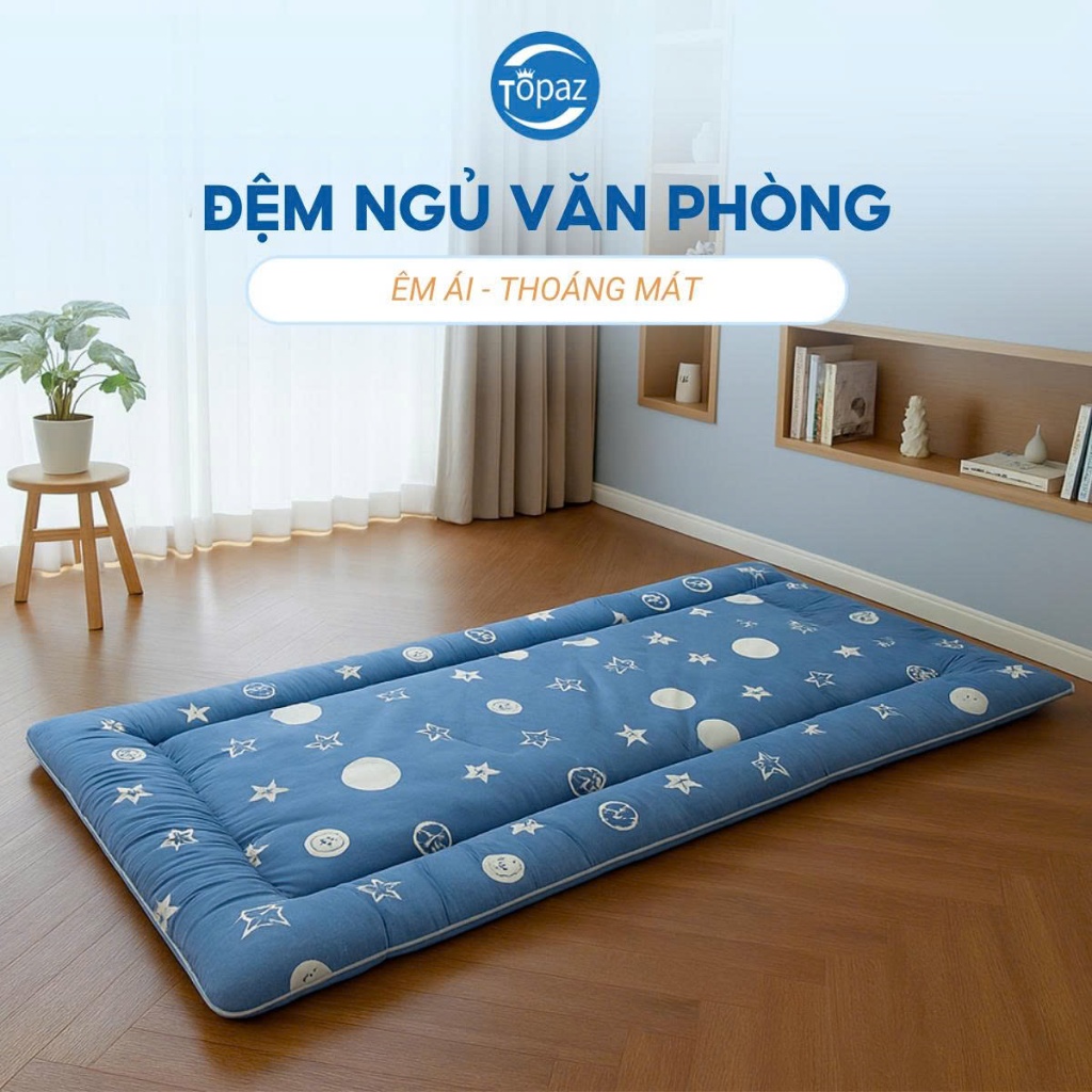 Nệm Ngủ Văn Phòng Cao Cấp TOPAZ - Đệm Ngủ Văn Phòng Gấp Gọn, Tiện Ích Mang Lại Cho Bạn Giấc Ngủ Trưa Tuyệt Vời