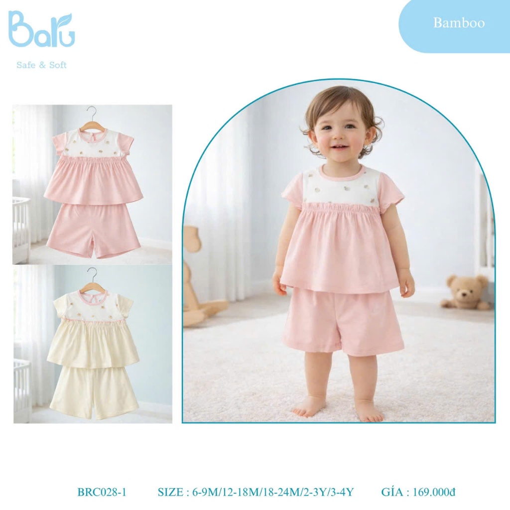 BỘ CỘC BÉ GÁI, QUẦN LỬNG - BRC028-1