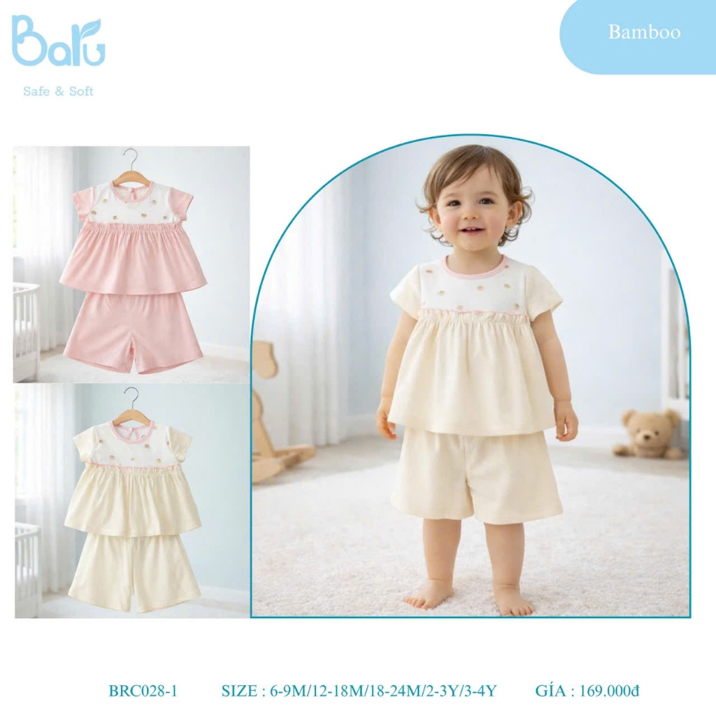 BỘ CỘC BÉ GÁI, QUẦN LỬNG - BRC028-1
