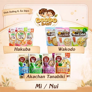 Mì Somen Tách Muối Hakubaku/ Wakodo/ Tanabiki/ Churu Meiwa Ăn Dặm Cho Bé từ 5m+ (100g)