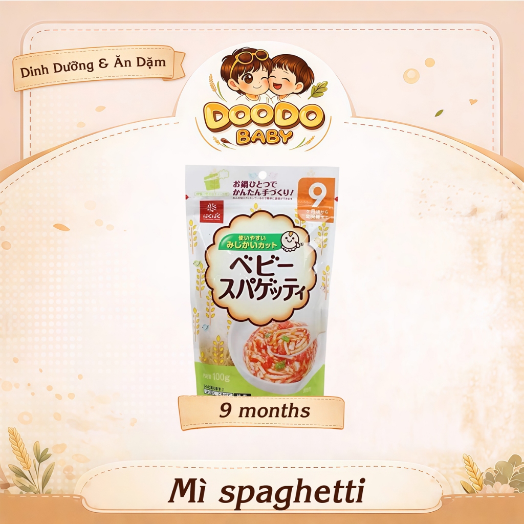 Mì Somen Hakubaku Tách Muối Ăn Dặm Cho Bé từ 5m+ (100g)