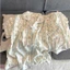 Bộ ngủ pyjama (cộc tay) chất đũi vân mây họa tiết hoạt hình đáng yêu