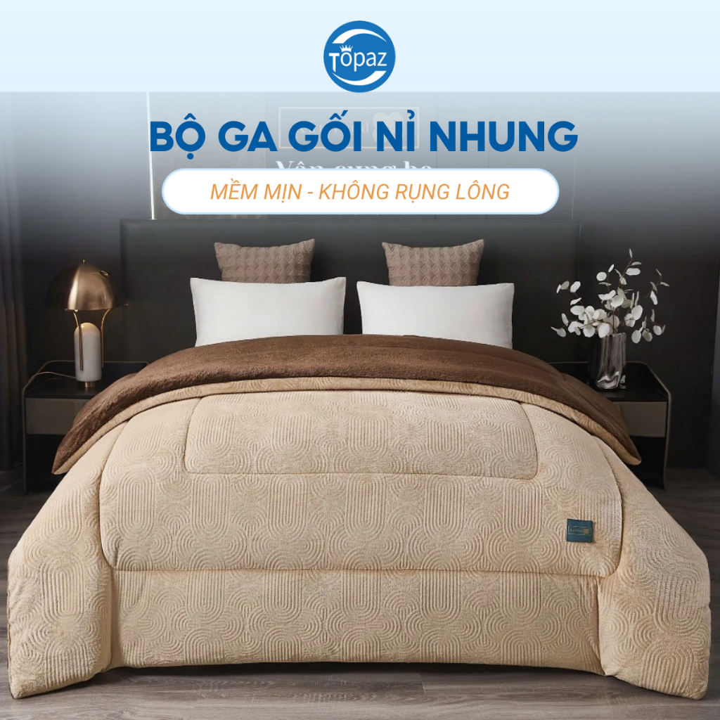 Chăn lông cừu mùa đông siêu nhẹ chính hãng TOPAZ nhập khẩu siêu mềm mịn cực kỳ ấm áp trong thời tiết đại hàn