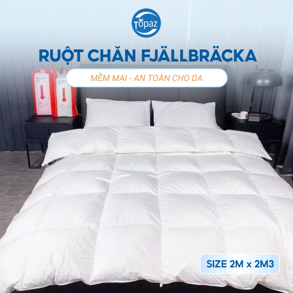 Ruột Chăn FJÄLLBRÄCKA Chất Lượng Cao TOPAZ Nhập Khẩu Chính Hãng, Vải 100% Cotton Mềm Mại An Toàn Cho Da