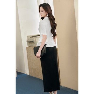 Chân Váy Bút Chì LAMER Dáng Ôm Xẻ Sau Dài Ngang Gối Công Sở Thanh Lịch L62I25Q010