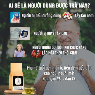 [BỔ THẬN ÂM DƯƠNG] Trà bổ thận Fengcha bổ thận âm , bổ thận dương , cân bằng âm dương trong thận bịch 30 gói lọc