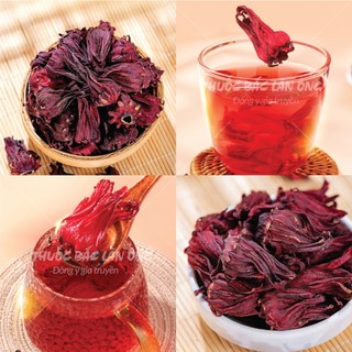 Hoa atiso đỏ nguyên bông 1kg, hoa bụp giấm, hibicus, pha trà, nấu siro, thanh nhiệt, giải khát