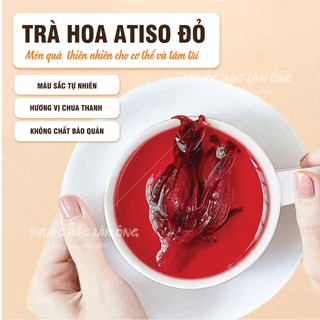 Hoa atiso đỏ nguyên bông 1kg, hoa bụp giấm, hibicus, pha trà, nấu siro, thanh nhiệt, giải khát