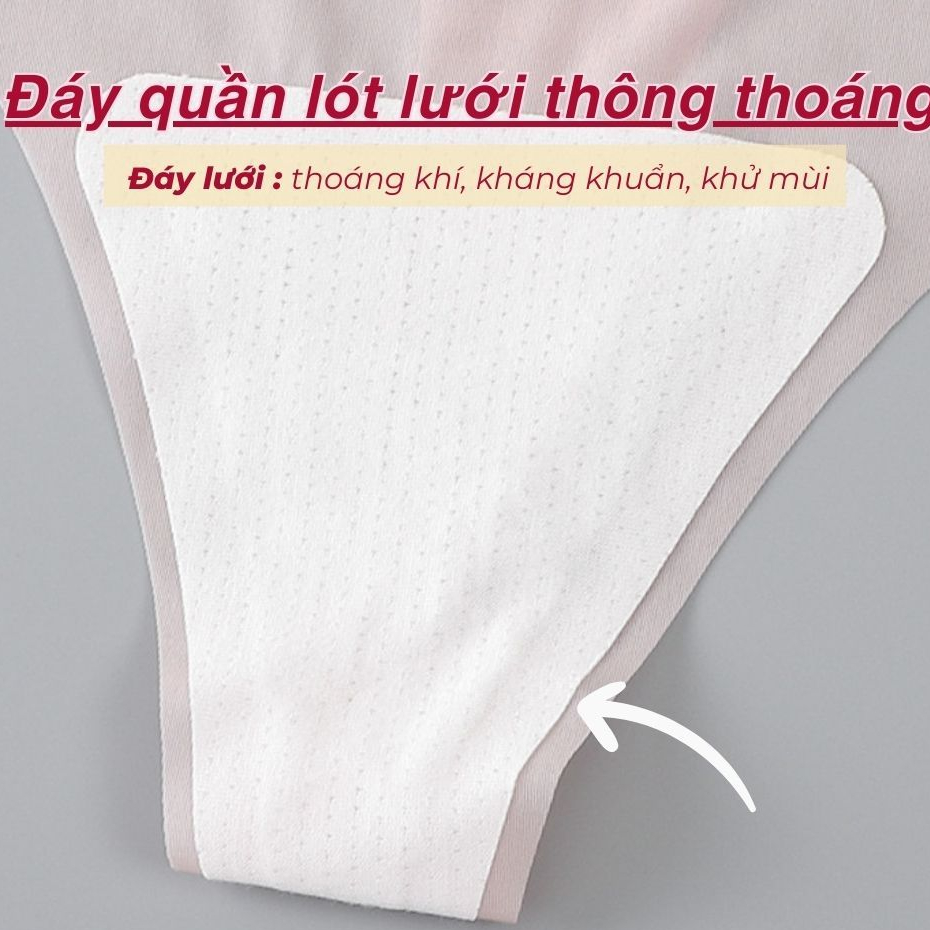 Quần lót nữ lọt khe su đúc mềm mại mỏng nhẹ thoáng mát không đường may co giãn êm ái LANIXA L617