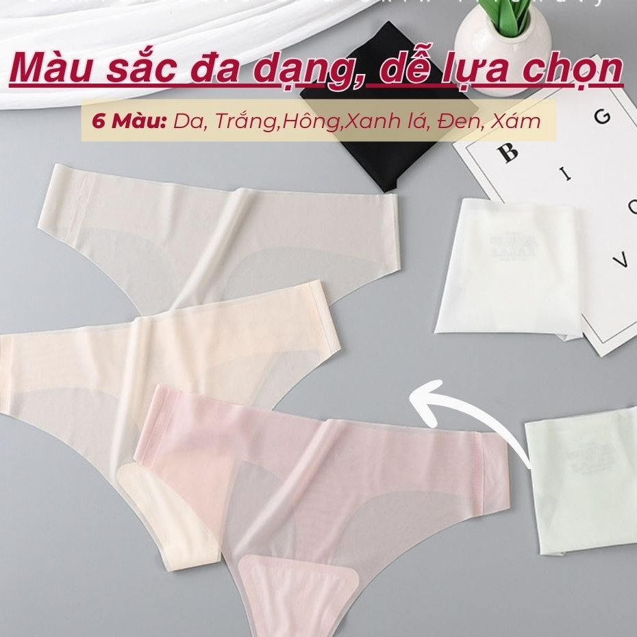 Quần lót nữ lọt khe su đúc mềm mại mỏng nhẹ thoáng mát không đường may co giãn êm ái LANIXA L617