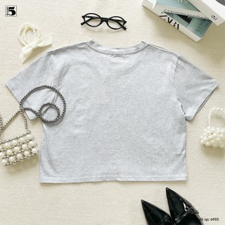 Áo Thun Nữ Croptop In Hình Labubu, Áo Phông Nữ Ngắn Tay Cổ Tròn Form Rộng, Áo Thun Croptop Nữ Dễ Thương 6935
