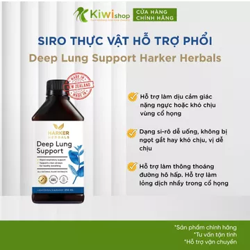 Siro thảo dược hỗ trợ bổ phổi Deep Lung Support Harker Herbals 250ml