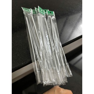 Chổi cọ vệ sinh ống hút bình tập uống nước - bình sữa - hút mũi (17cm) và Cọ vệ sinh dây hút ống hơi máy hút sữa (70cm)