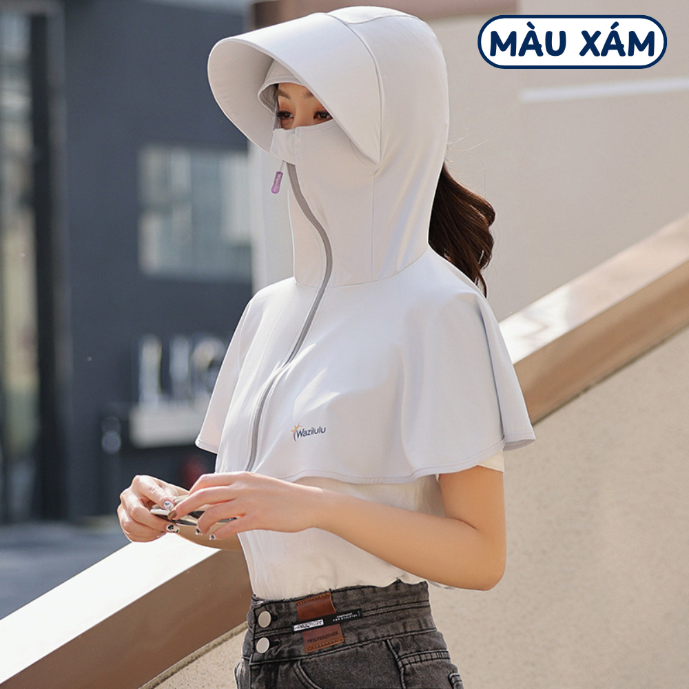 Mũ Chống Nắng Bảo Vệ Toàn Diện Thời Trang Mùa Hè Dành Cho Nữ Đi Xe Chống Tia UV, Làm Mát Da
