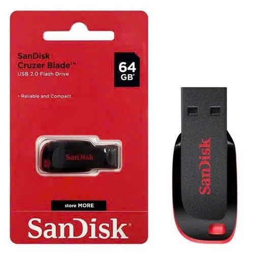 USB SanDisk 32GB/64GB CZ50 Cruzer Blade USB 2.0