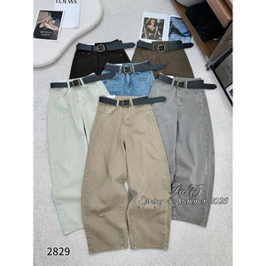 Quần Jeans Nữ Dáng Suông 100/25cm Chất Mềm Tặng Kèm Đai Đủ Màu #2829