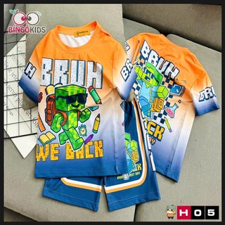 Đồ Bộ Bé Trai Ann Kids 13-47kg - Bộ Thun Lạnh Thái 3D Hình Siêu Anh Hùng, Spiderman, Roblox Siêu Mát