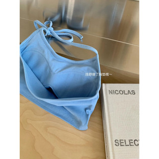 𝐏𝐡𝐢𝐞𝐧 𝐖𝐆𝐖𝐄 | (Sẵn) w9115 Set Áo Bra Mix Áo Len Mỏng Trễ Vai