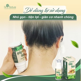 Con Lăn Gừng Ngải Bách Mộc Plus 130ml - Thanh Lăn Massage Giảm Đau Cổ Vai Gáy, Xương Khớp, Tan U Cục