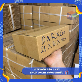 combo 10hop carton kích thước 20cmx15x15  đóng hàng dày dặn 3 lớp