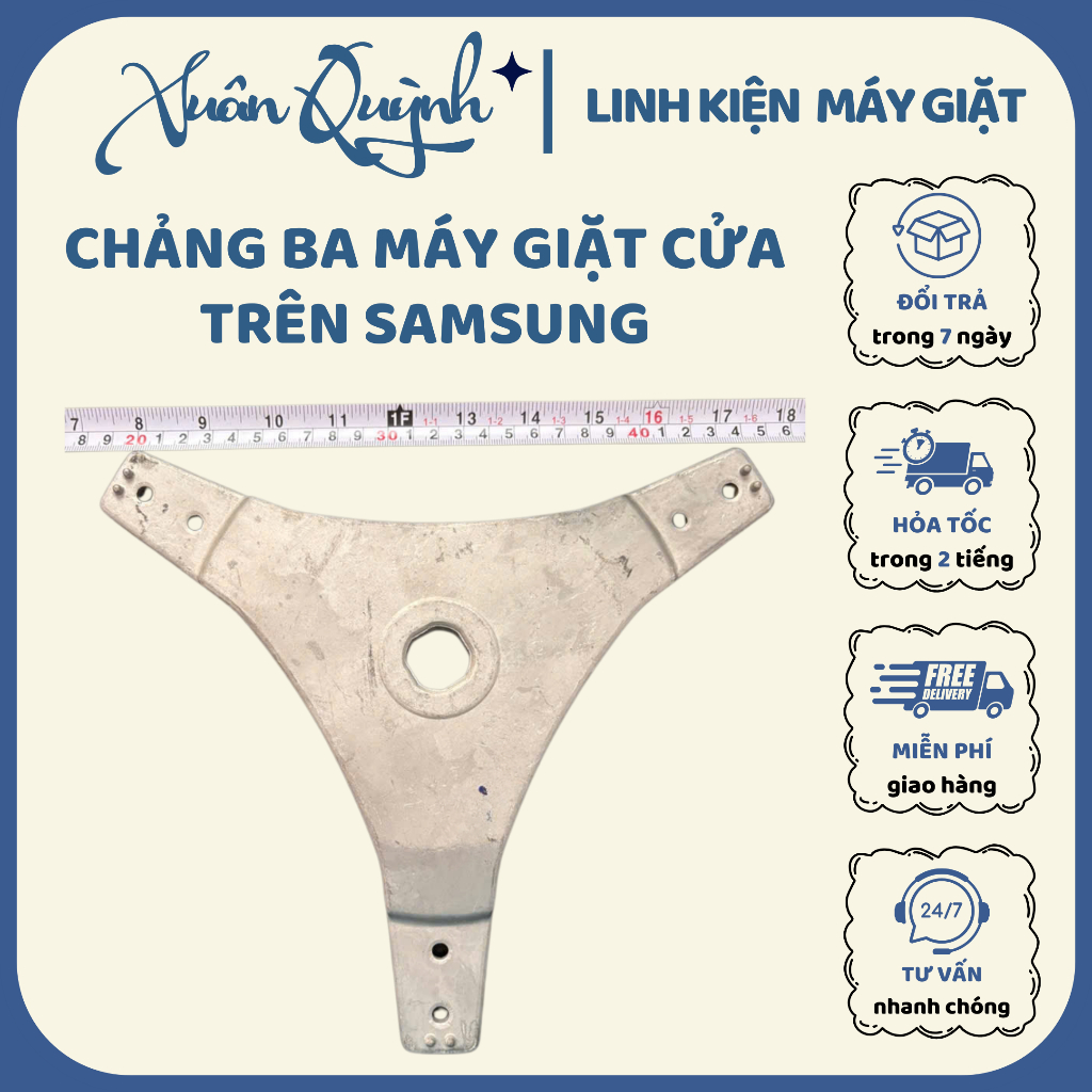 [TẶNG 1 MỠ BÒ] Càng chạc ba, chảng ba máy giặt SAMSUNG cửa đứng - Phụ kiện thay thế chính hãng