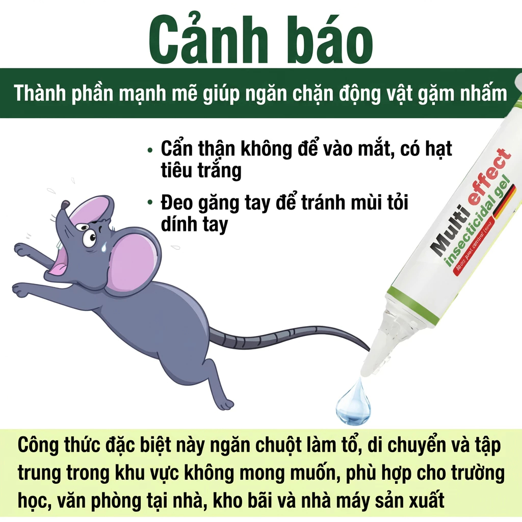 🧨 Gel diệt chuột siêu hiệu quả, đuổi chuột trong 24 giờ Không còn chuột xuất hiện! Gel đuổi chuột Diệt chuột 35g