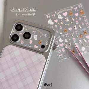 Sticker Nhãn Dán Gấu Thỏ Nơ Đáng Yêu Dễ Thương Trang Trí Nails Điện Thoại Laptop - ST157
