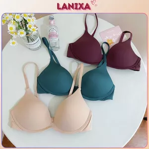 Áo ngực nữ không gọng mút mỏng nhẹ thoáng khí bảng dây nhỏ 2 hàng nấc cài tiện lợi LANIXA A239-CB