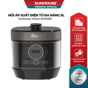 Nồi áp suất điện tử đa năng 5L SUNHOUSE MAMA SHD1580