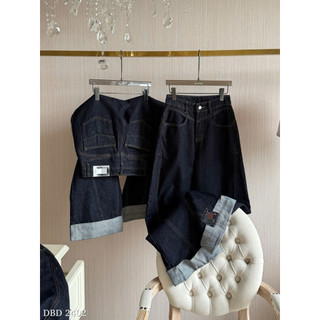 Quần Jeans Suông Gấp Gấu Chuẩn Linh Hoàng