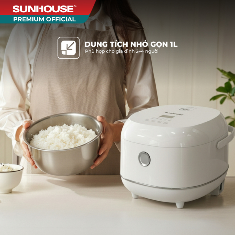 Nồi cơm điện tử 1L SUNHOUSE SHD8803