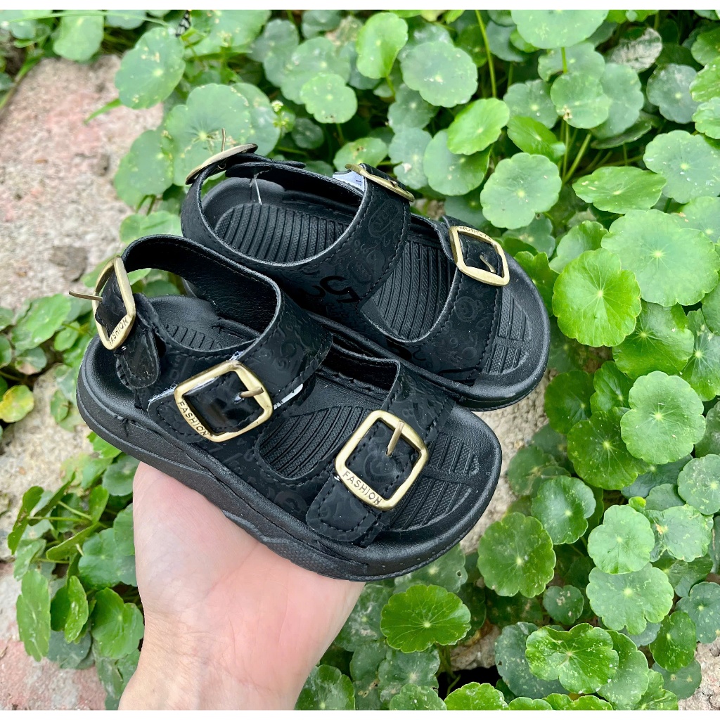 ( hàng sẵn ) sandal bé trai dép quai hậu cho bé gái khâu đế êm chân chống trượt mẫu mới QCCC C47 ( có video )
